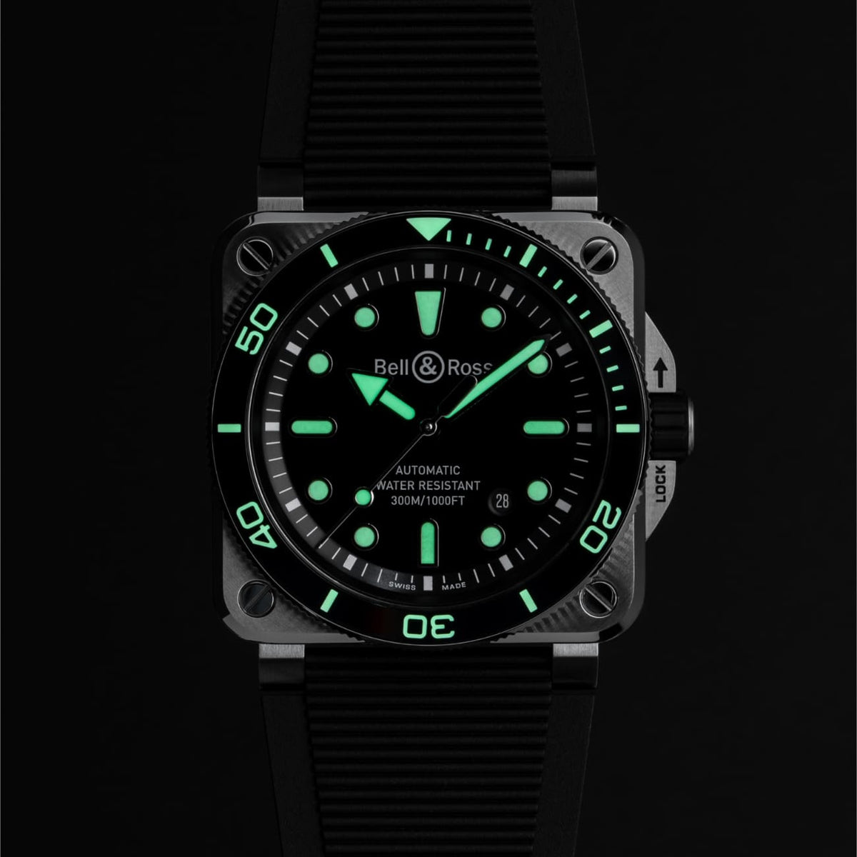 Bell & Ross Watches - INSTRUMENTS - BR 03 DIVER BLACK STEEL | Manfredi Jewels