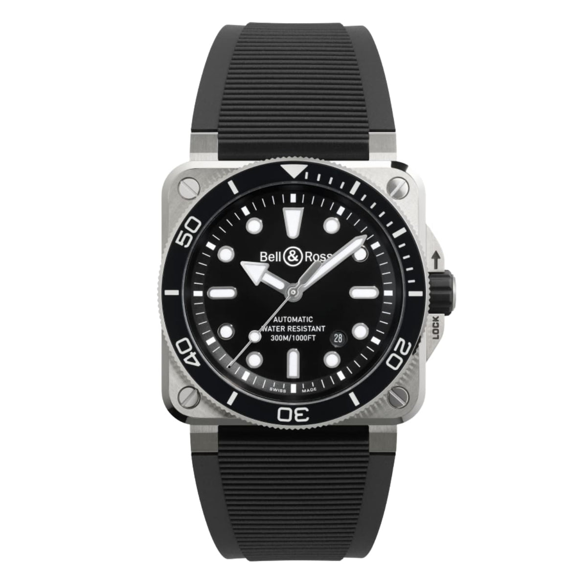 Bell & Ross Watches - INSTRUMENTS - BR 03 DIVER BLACK STEEL | Manfredi Jewels