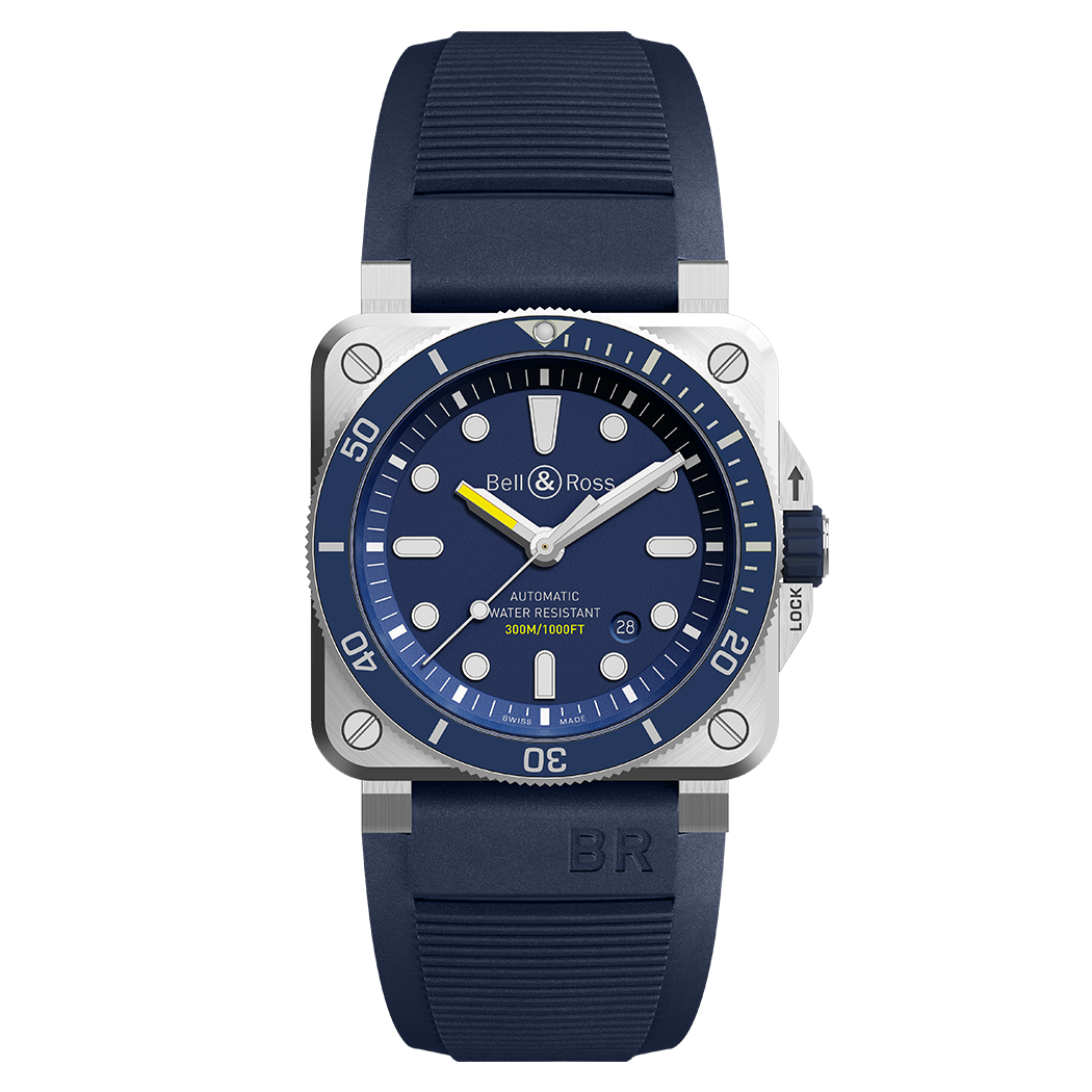 Bell & Ross Watches - INSTRUMENTS - BR 03 DIVER BLUE | Manfredi Jewels