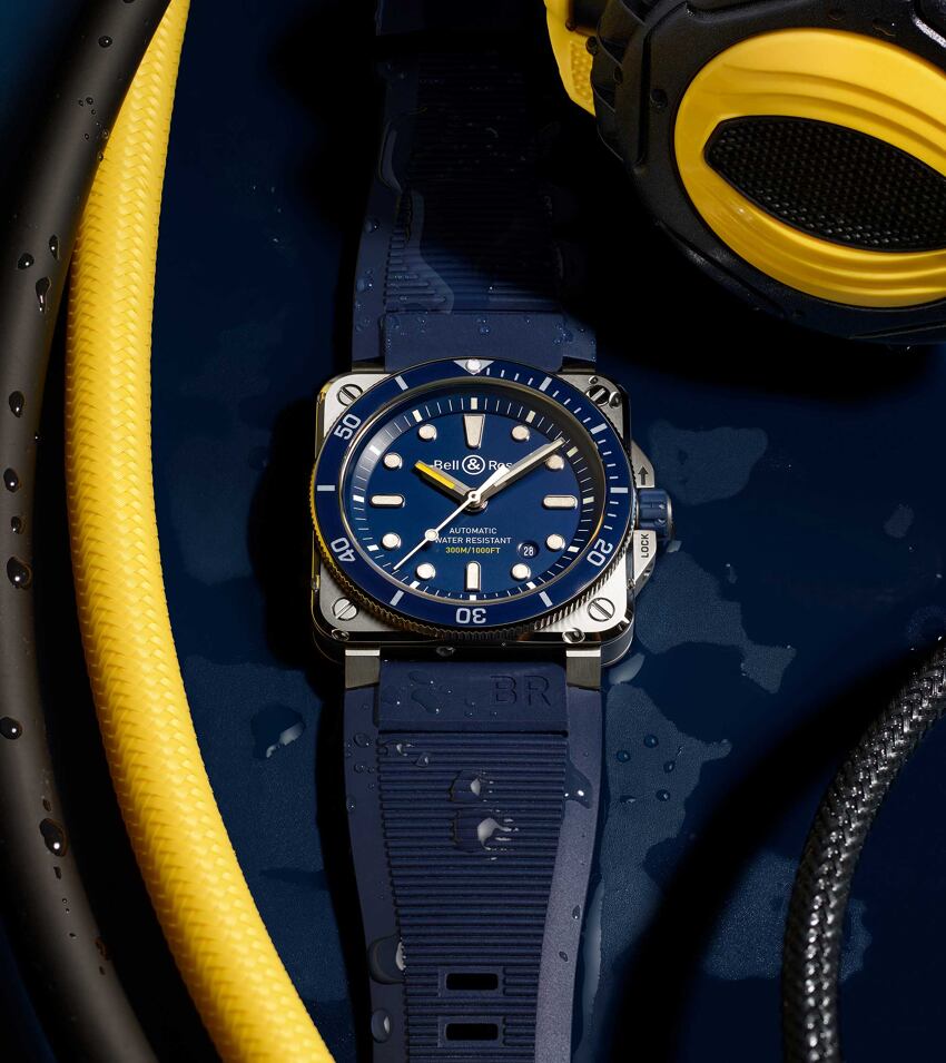Bell & Ross Watches - INSTRUMENTS - BR 03 DIVER BLUE | Manfredi Jewels