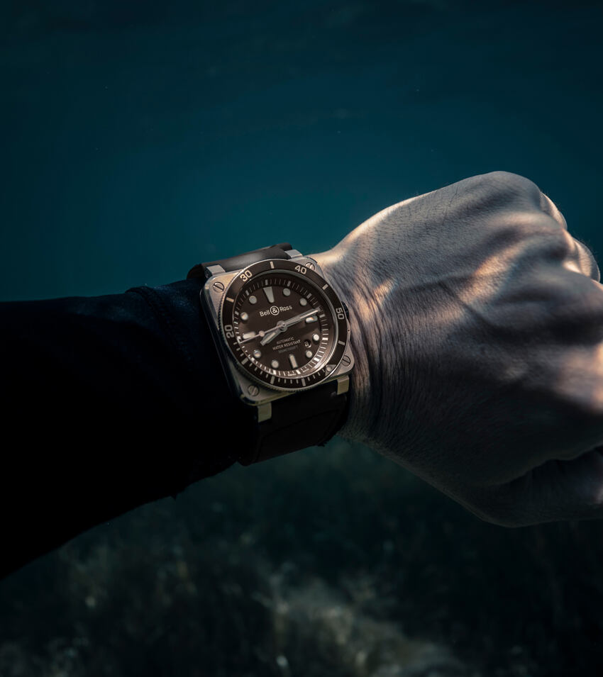 Bell & Ross New Watches - INSTRUMENTS - BR 03 DIVER BROWN BRONZE | Manfredi Jewels