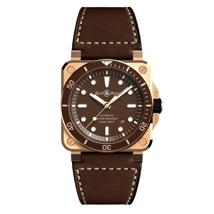 Bell & Ross New Watches - INSTRUMENTS - BR 03 DIVER BROWN BRONZE | Manfredi Jewels