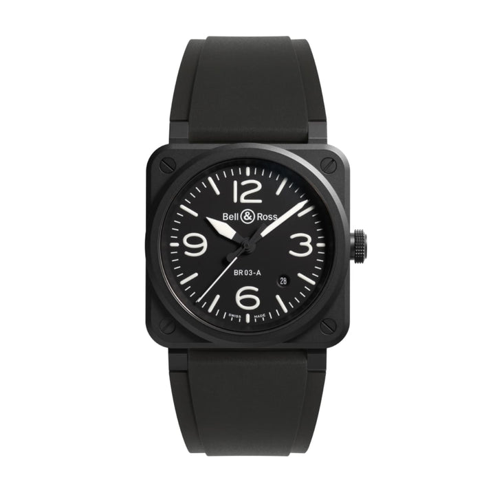 Bell & Ross New Watches - INSTRUMENTS - NEW BR 03 BLACK MATTE | Manfredi Jewels