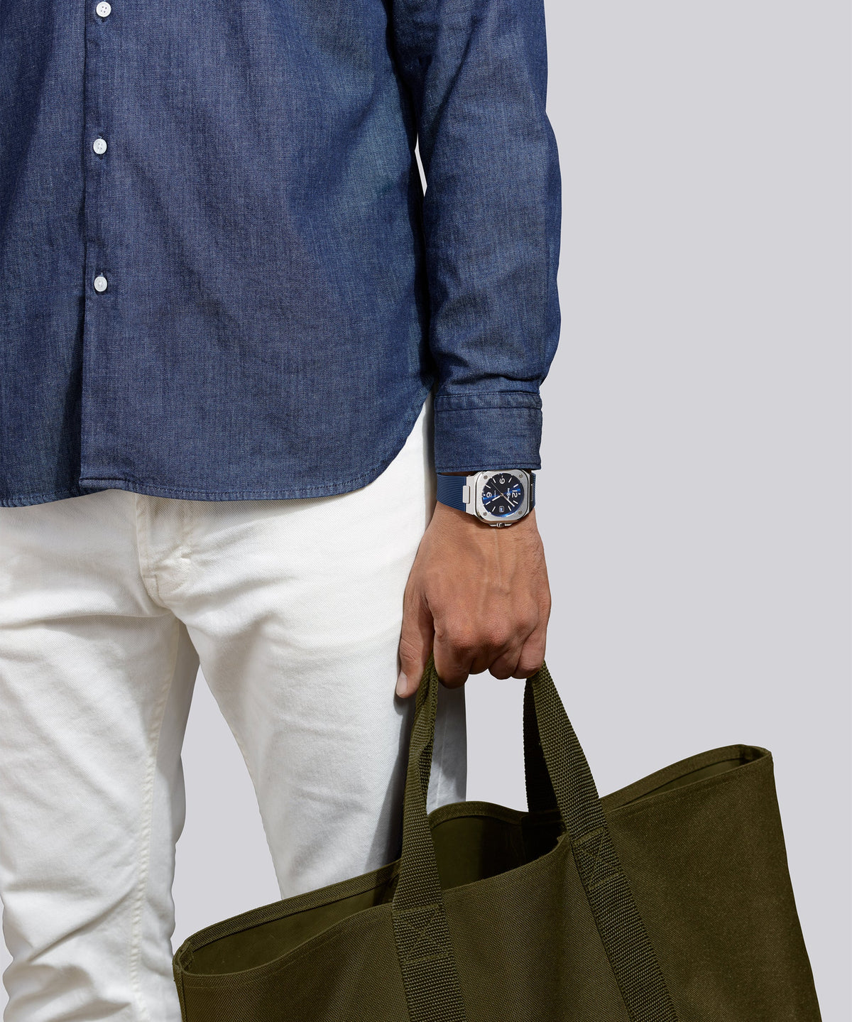 Bell & Ross New Watches - URBAN - BR 05 BLUE STEEL | Manfredi Jewels