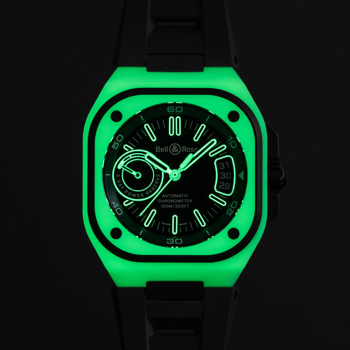 Bell & Ross Watches - URBAN - BR-X5 GREEN LUM | Manfredi Jewels