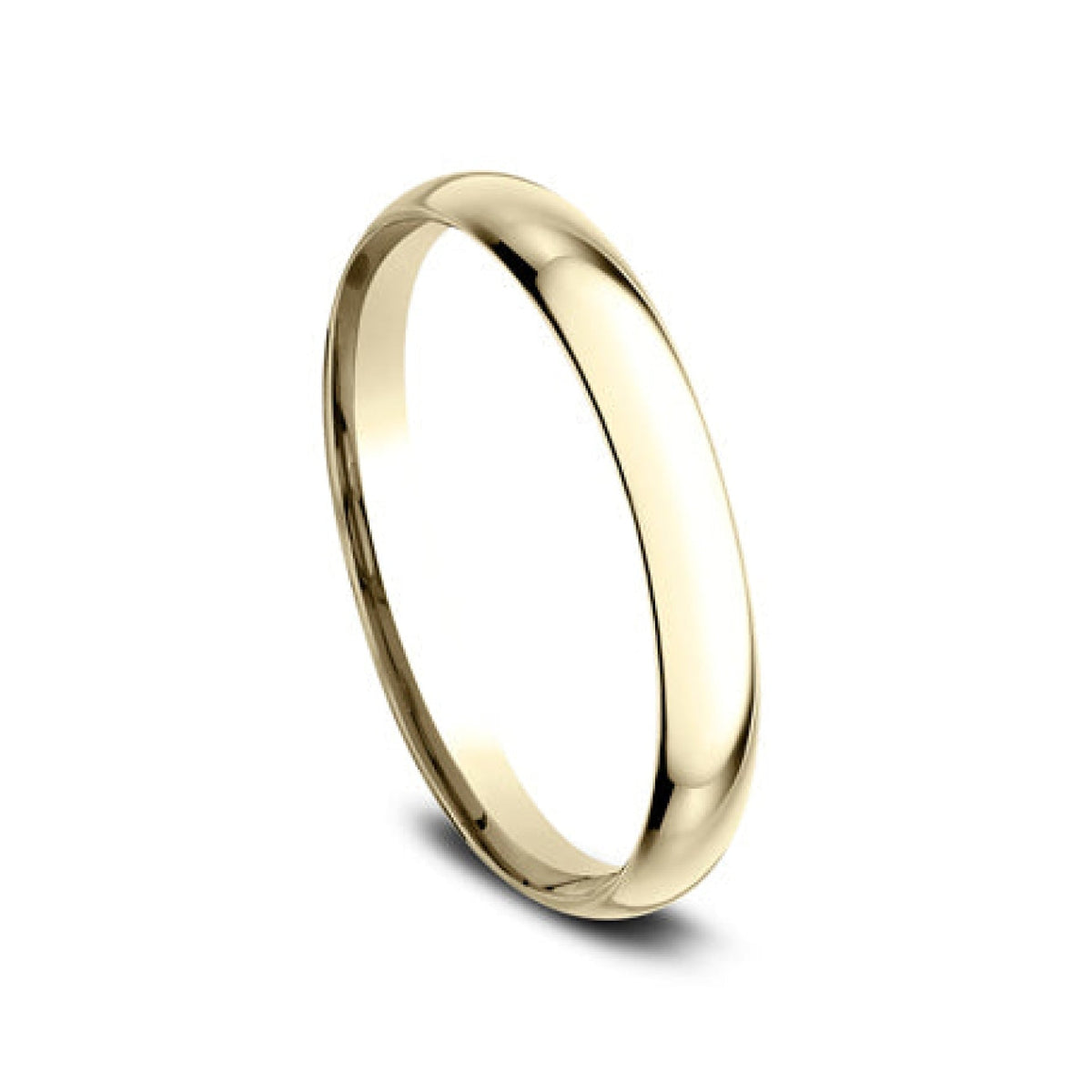 Benchmark Wedding Rings - 18K Yellow Gold Regular Dome Comfort Fit 2.0 Wedding Band Ring | Manfredi Jewels
