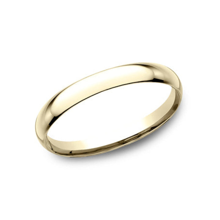 Benchmark Wedding Rings - 18K Yellow Gold Regular Dome Comfort Fit 2.0 Wedding Band Ring | Manfredi Jewels