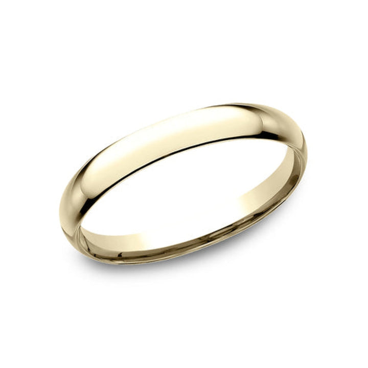 Benchmark Wedding Rings - 18K Yellow Gold Regular Dome Comfort Fit 2.5 Wedding Band Ring | Manfredi Jewels