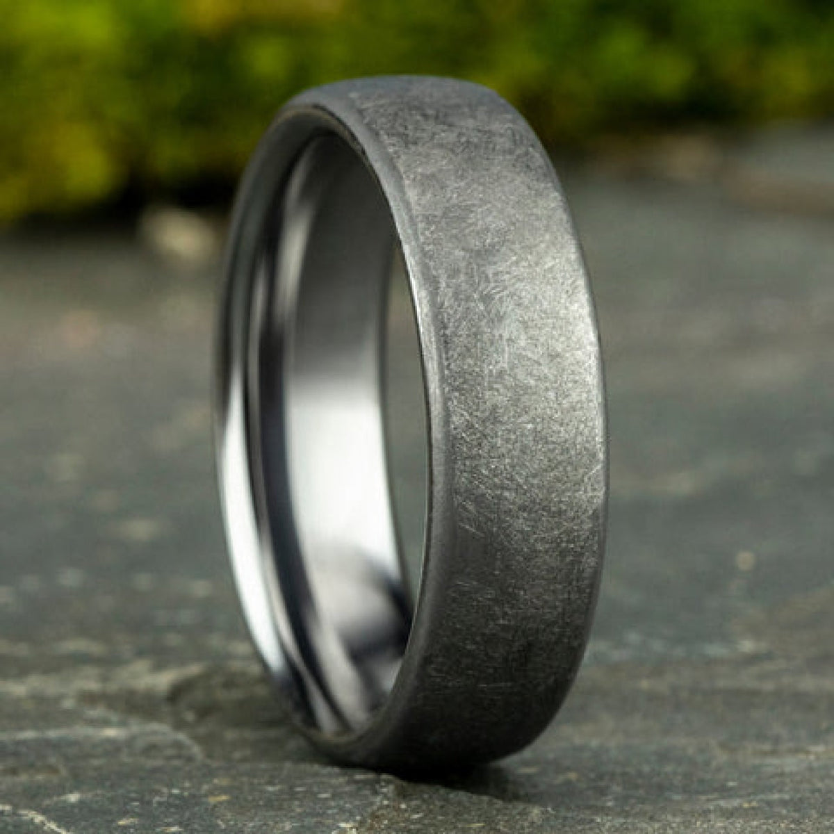 Benchmark Wedding Rings - Aurora Tantalum European Comfort Fit 6.5 Wedding Band Ring | Manfredi Jewels