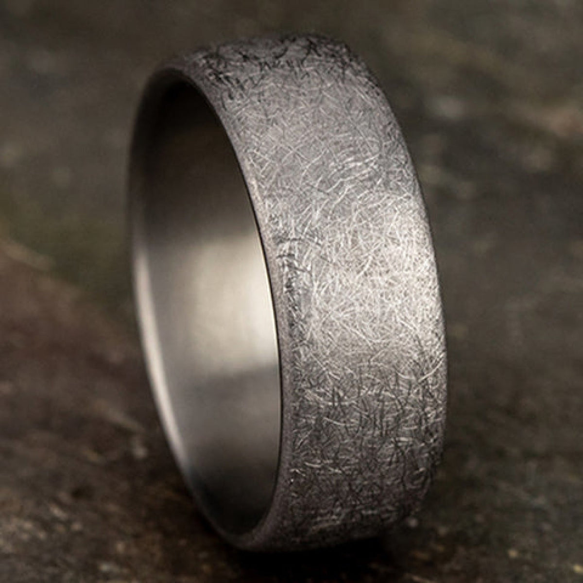 Benchmark Wedding Rings - Aurora Tantalum European Comfort Fit 8.0 Wedding Band Ring | Manfredi Jewels