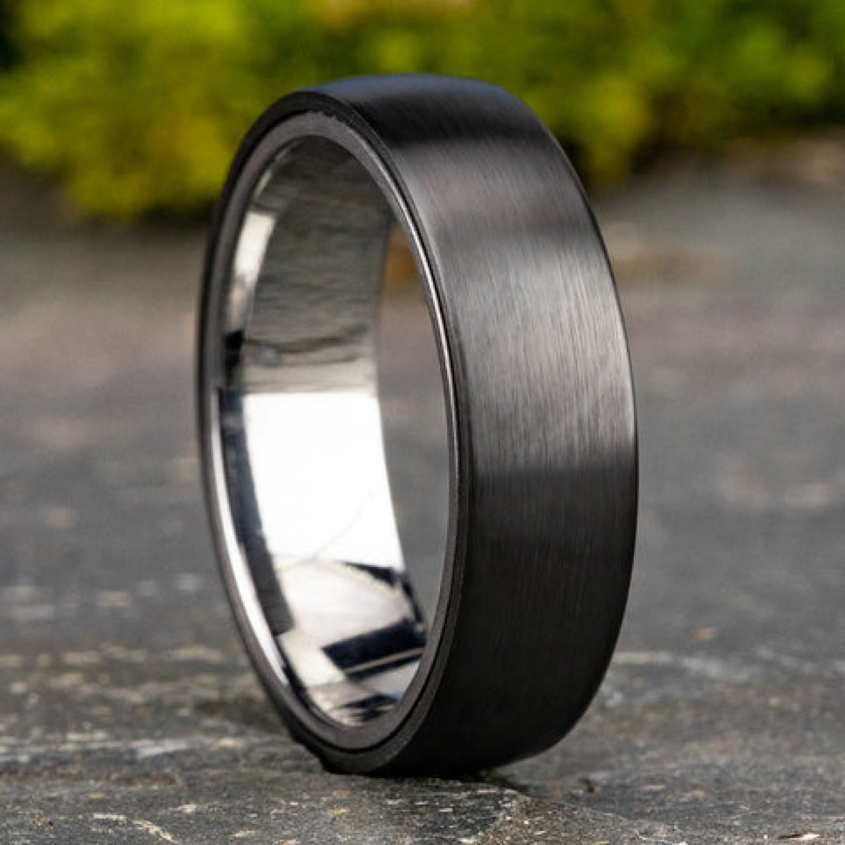 Benchmark Wedding Rings - Baron Tantalum & Titanium Comfort Fit 6.5 Wedding Band Ring | Manfredi Jewels