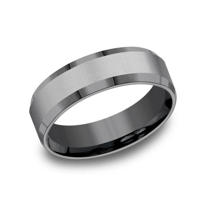 Benchmark Wedding Rings - Chancellor Tantalum Comfort Fit 7.0 Wedding Band Ring | Manfredi Jewels