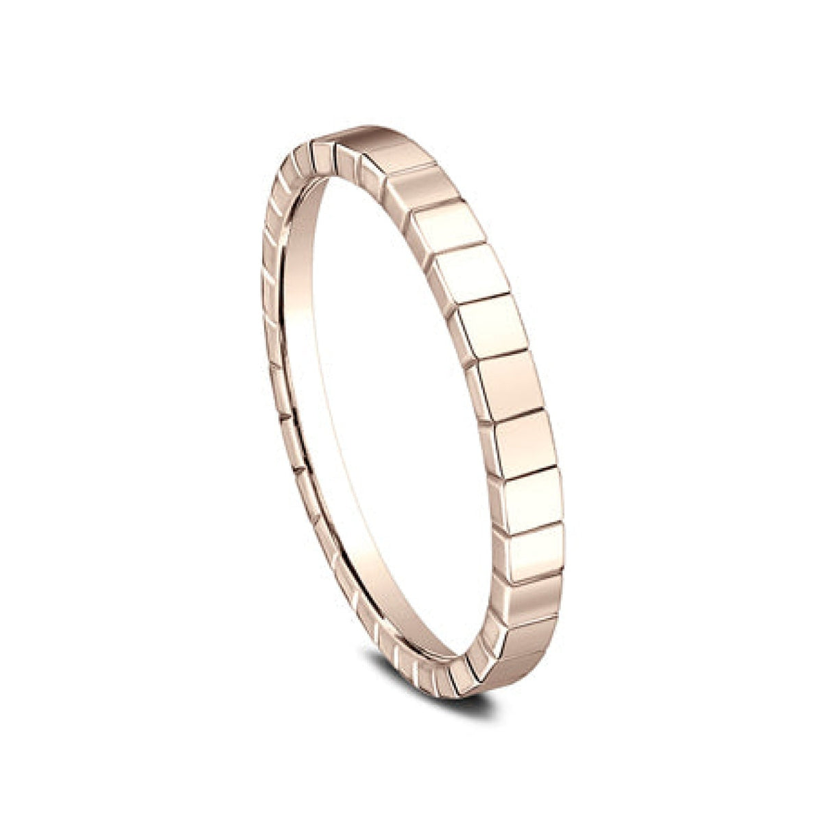 Benchmark Eternity Bands - Creator 14K Rose Gold Stackable 2.0 Wedding Band Ring | Manfredi Jewels