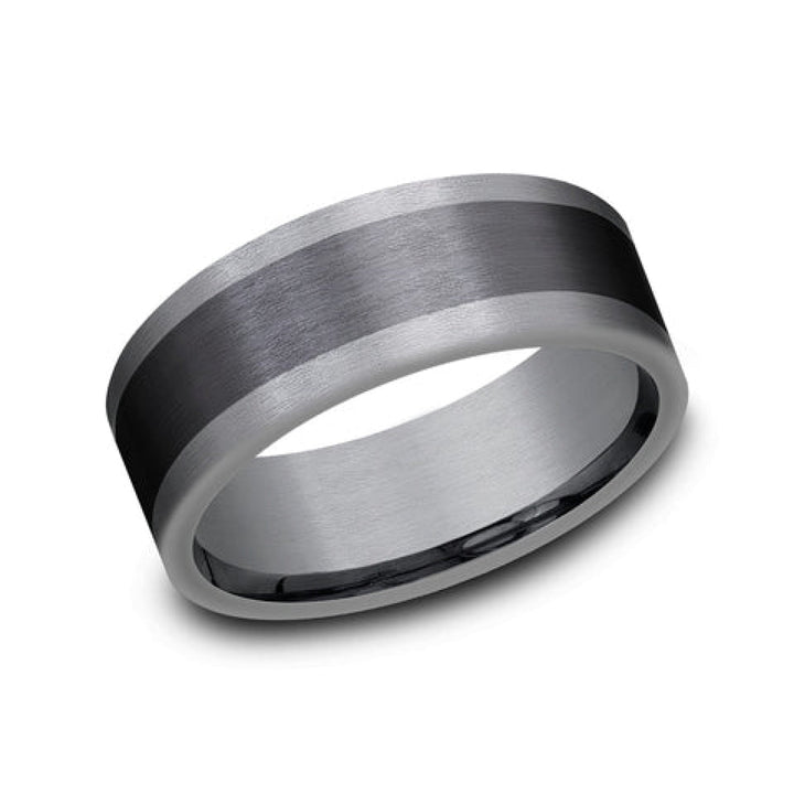 Benchmark Wedding Rings - Duke Tantalum & Titanium Comfort Fit 8.0 Wedding Band Ring | Manfredi Jewels