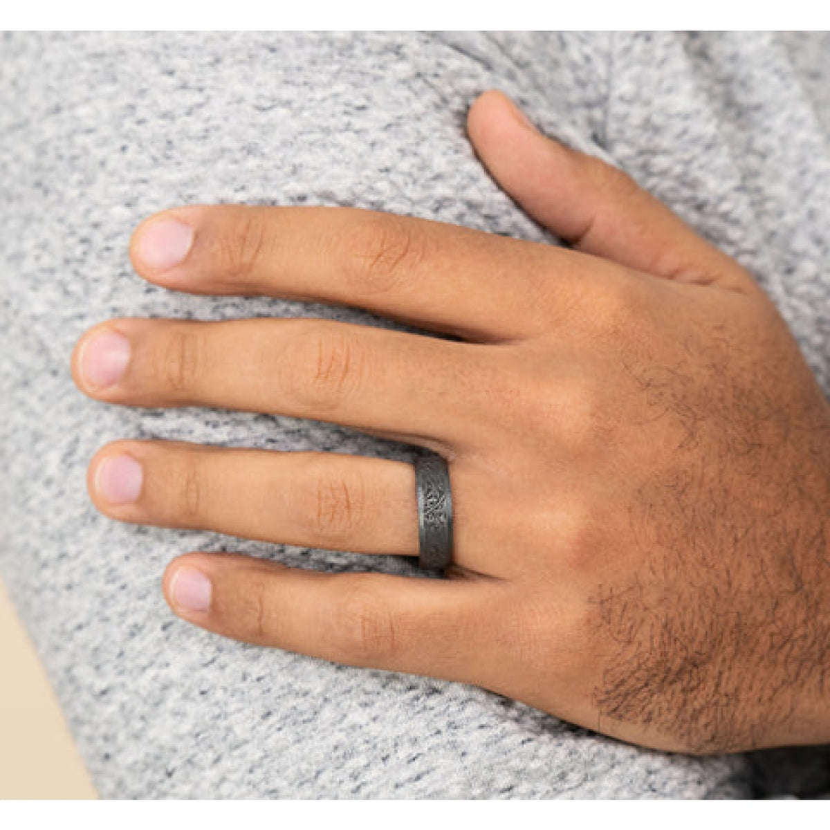 Benchmark Wedding Rings - Katana Tantalum Comfort Fit 7.0 Wedding Band Ring | Manfredi Jewels
