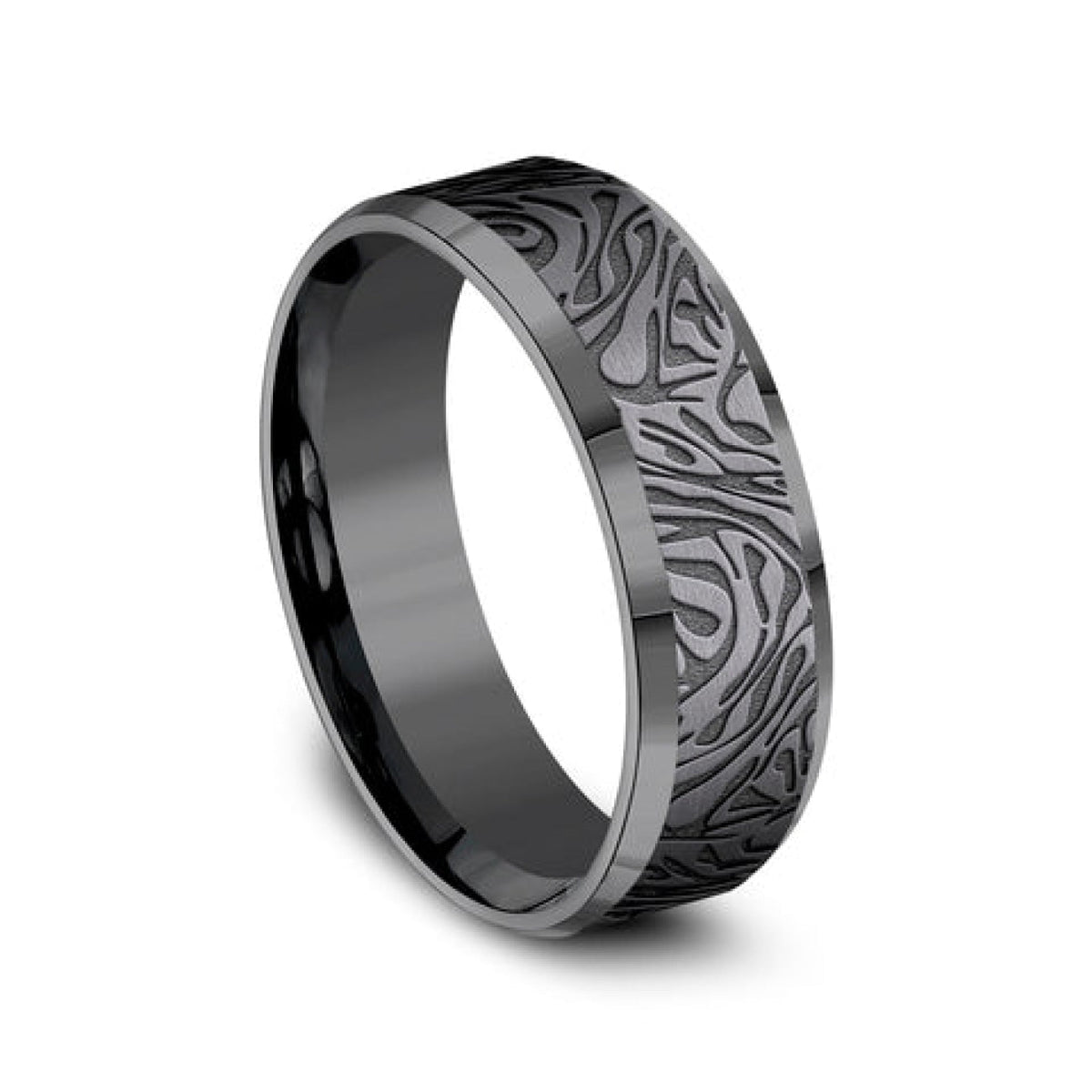 Benchmark Wedding Rings - Katana Tantalum Comfort Fit 7.0 Wedding Band Ring | Manfredi Jewels