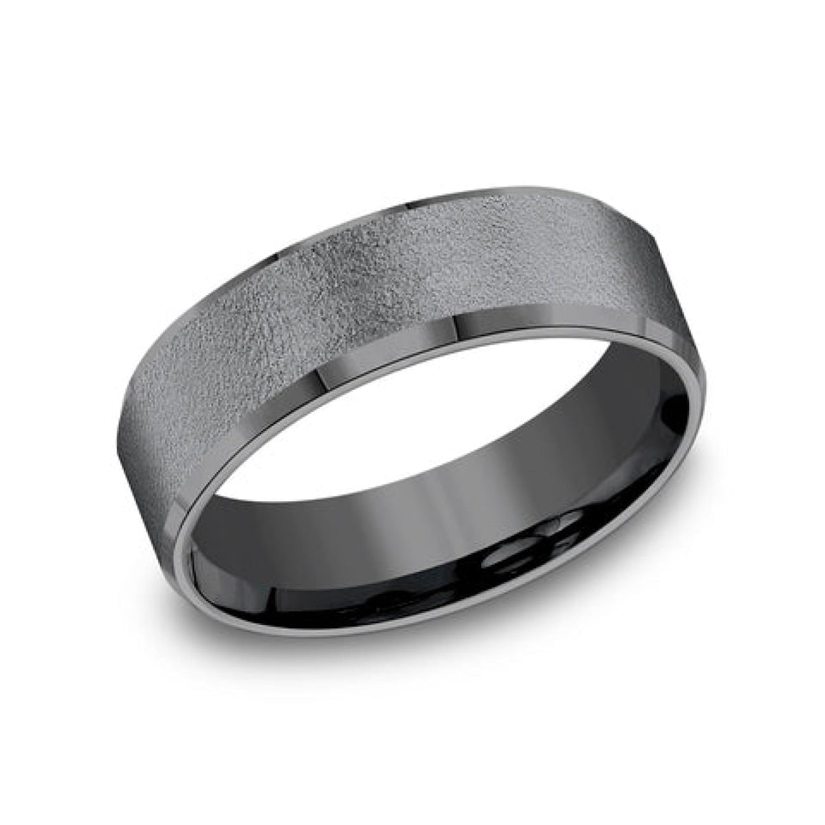 Benchmark Wedding Rings - Major Tantalum Comfort Fit 7.0 Wedding Band Ring | Manfredi Jewels