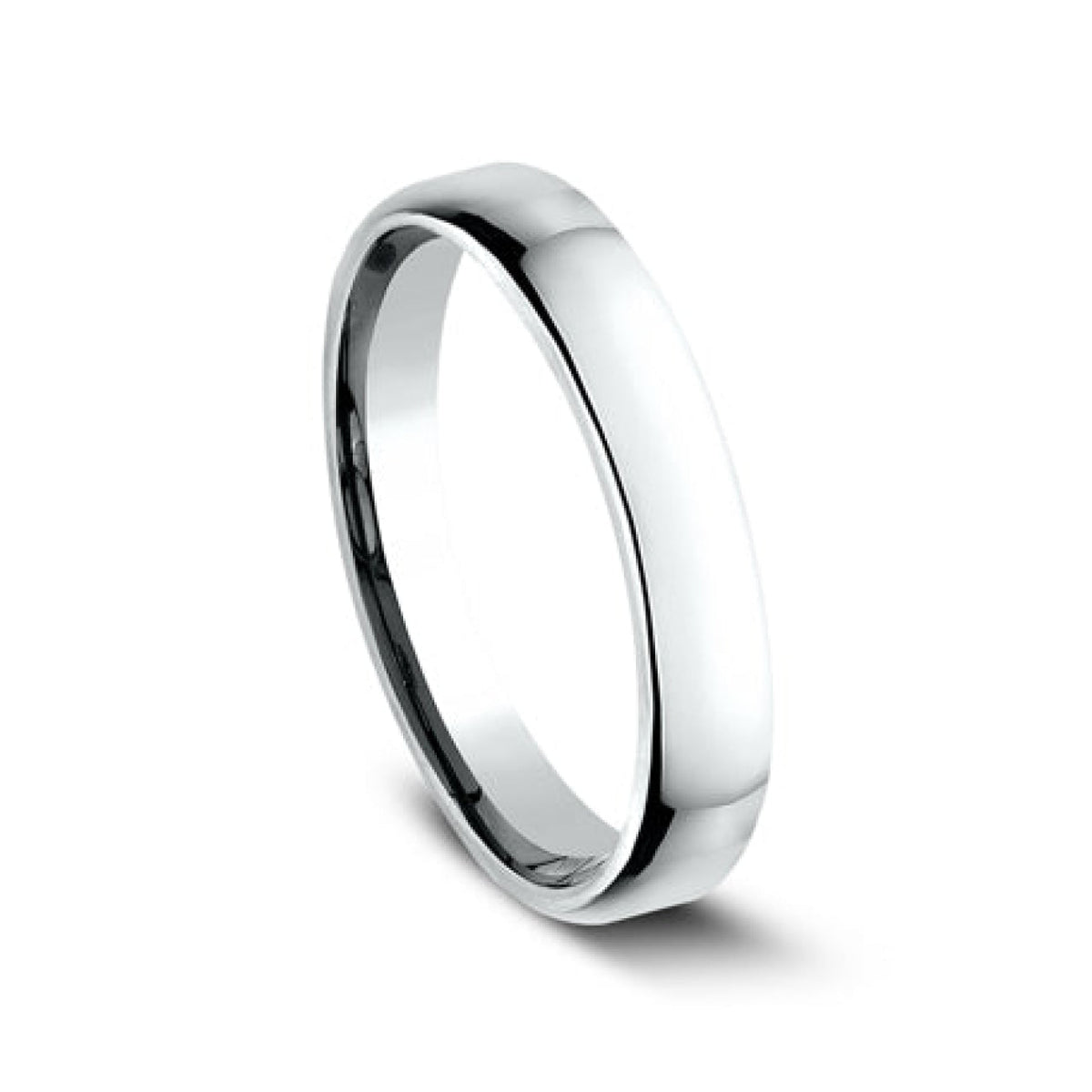 Benchmark Wedding Rings - Platinum Euro Dome Comfort Fit 3.5 Wedding Band Ring | Manfredi Jewels