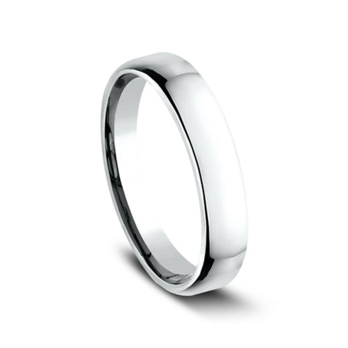 Benchmark Engagement - Platinum Euro Dome Comfort Fit 4.5 Wedding Band Ring | Manfredi Jewels