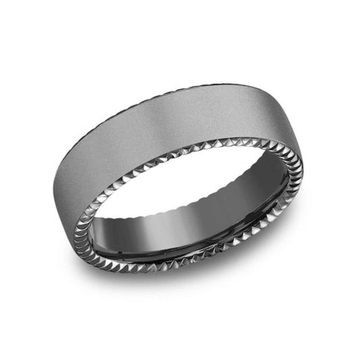 Benchmark Wedding Rings - Sovereign Tantalum Comfort Fit 6.5 Wedding Band Ring | Manfredi Jewels