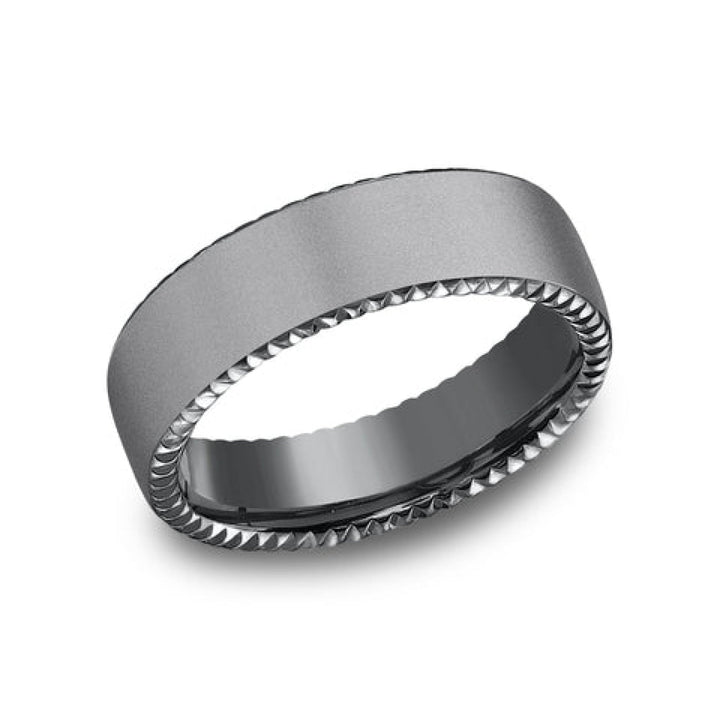 Benchmark Wedding Rings - Sovereign Tantalum Comfort Fit 6.5 Wedding Band Ring | Manfredi Jewels