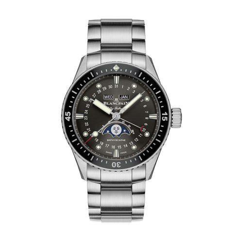 FIFTY FATHOMS BATHYSCAPHE QUANTIÈME COMPLET PHASES DE LUNE