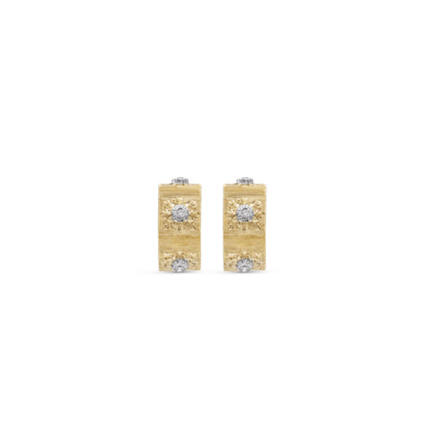 Macri Classica 18K Yellow & White Gold Diamond Earrings