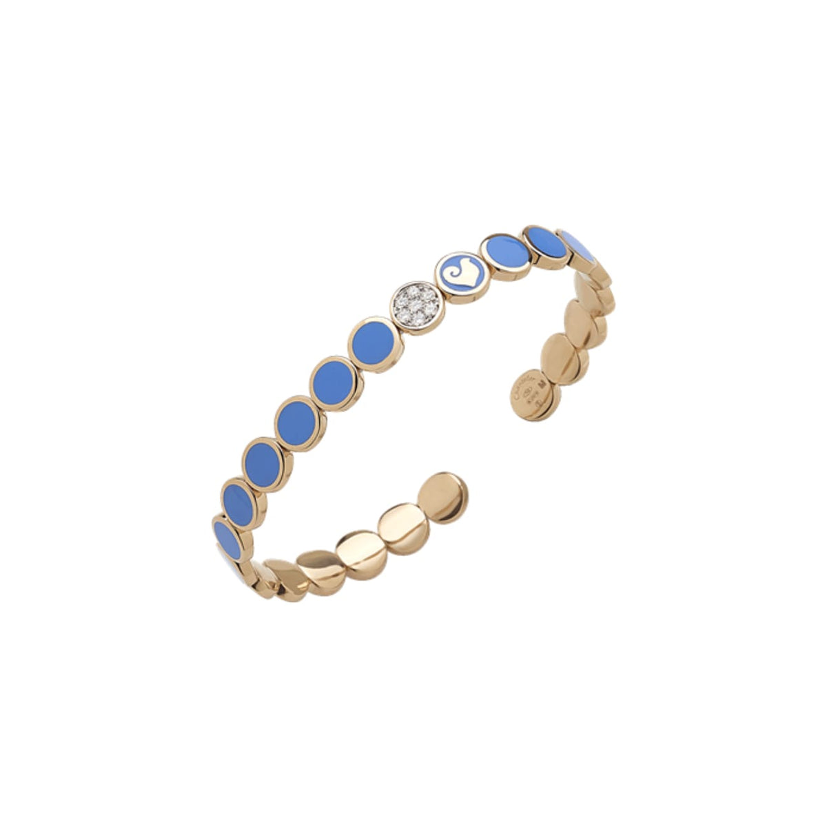 Chantecler Capri Jewelry - Paillettes 18K Rose Gold Capri Blue Bracelet | Manfredi Jewels