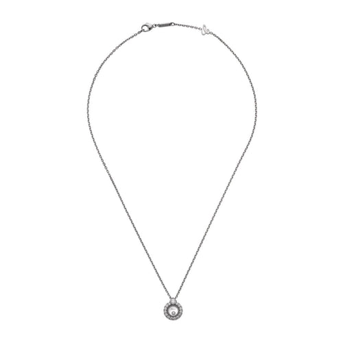 Chopard Jewelry - Happy Diamond Ethical White Gold Diamonds Pendant Necklace | Manfredi Jewels