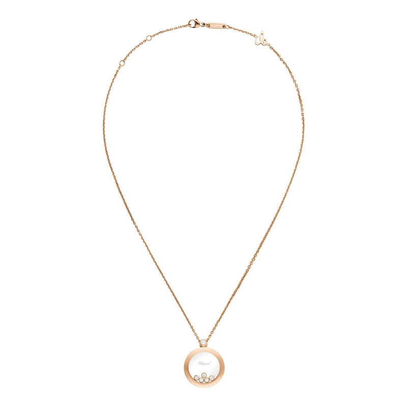 Chopard Jewelry - Happy Diamonds Icons Ethical Rose Gold Pendant Necklace | Manfredi Jewels