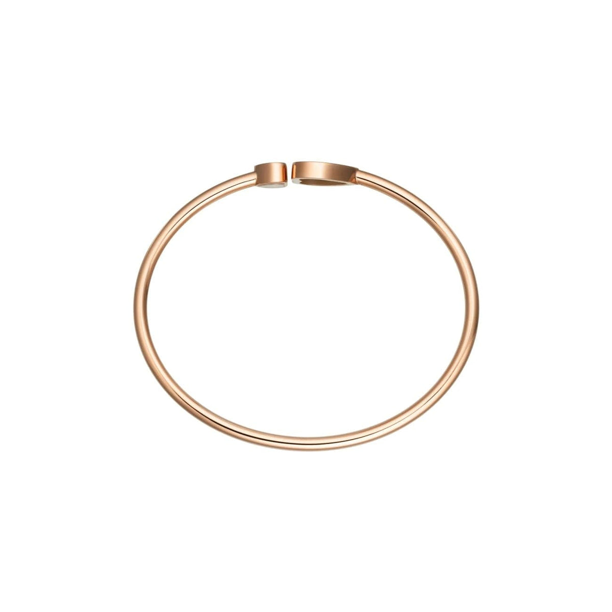 Chopard Jewelry - Happy Hearts Golden Ethical Rose Gold Diamonds Bangle Bracelet Size S | Manfredi Jewels
