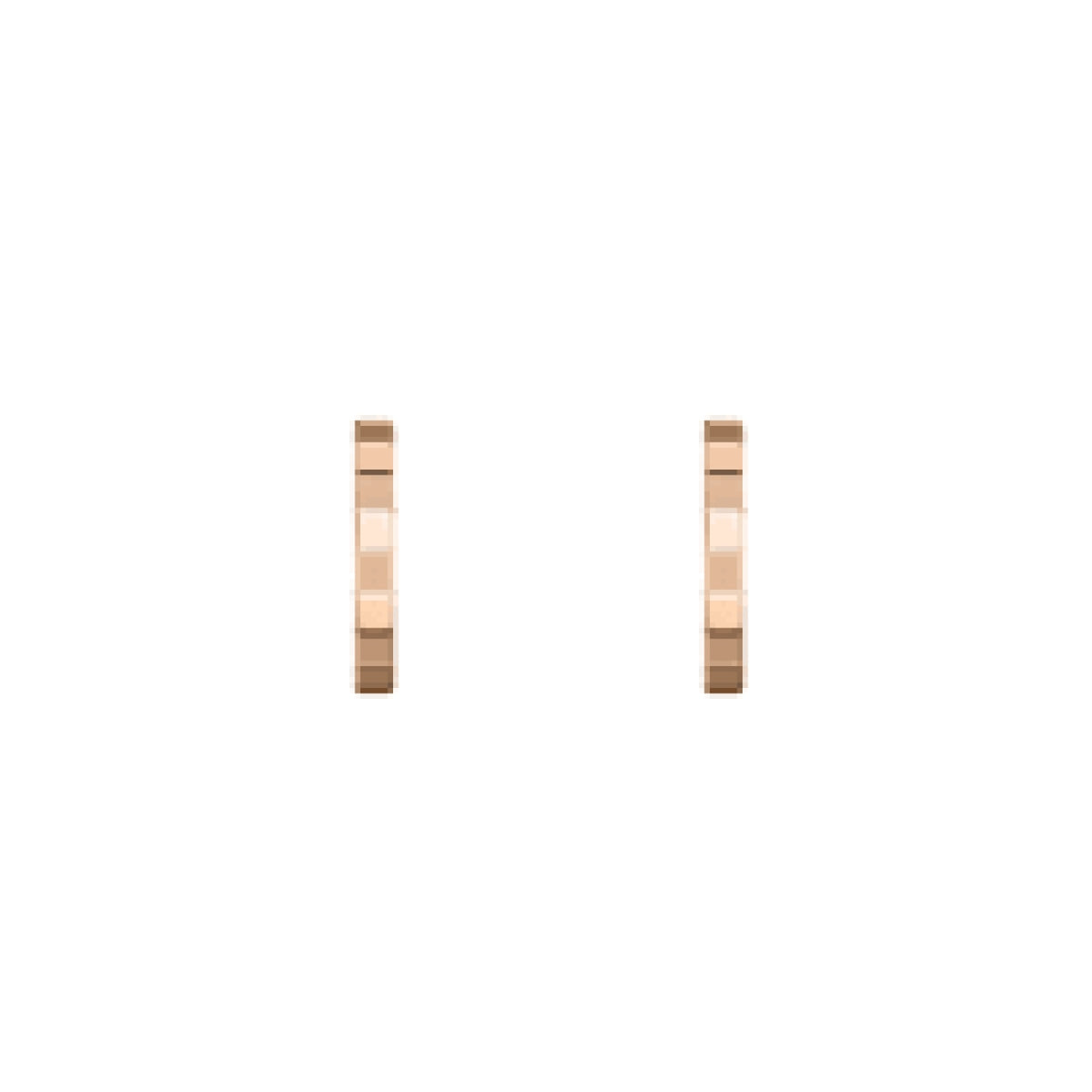 Chopard Jewelry - Ice Cube Ethical Rose Gold Hoop Mini Earrings | Manfredi Jewels