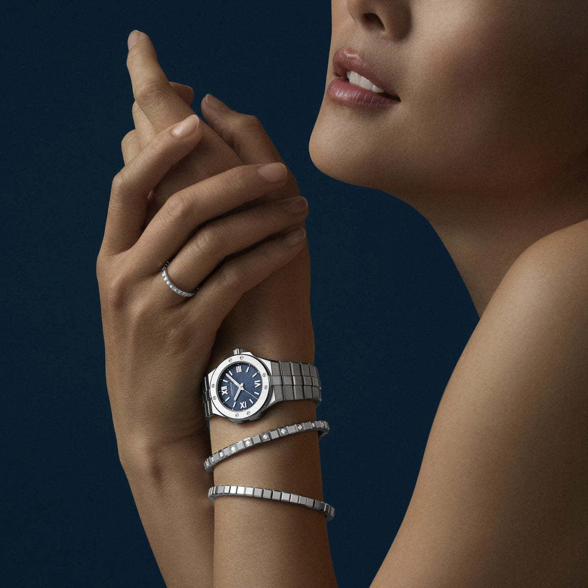 Chopard Jewelry - Ice Cube Ethical White Gold Bangle | Manfredi Jewels