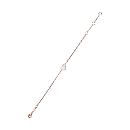 Chopard Jewelry - My Happy Hearts Ethical 18K Rose Gold Mother - of - Pearl Bracelet | Manfredi Jewels