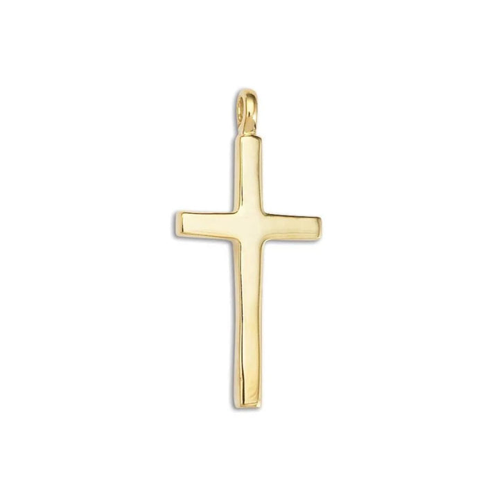 D’Amico manufacturing co,inc. Jewelry - 14K-Y LG. BLOCK SOLID CROSS PENDANT | Manfredi Jewels