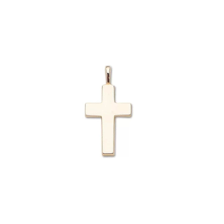 D’Amico manufacturing co,inc. Jewelry - SOLID 14K-Y MEDIUM PLAIN CROSS | Manfredi Jewels