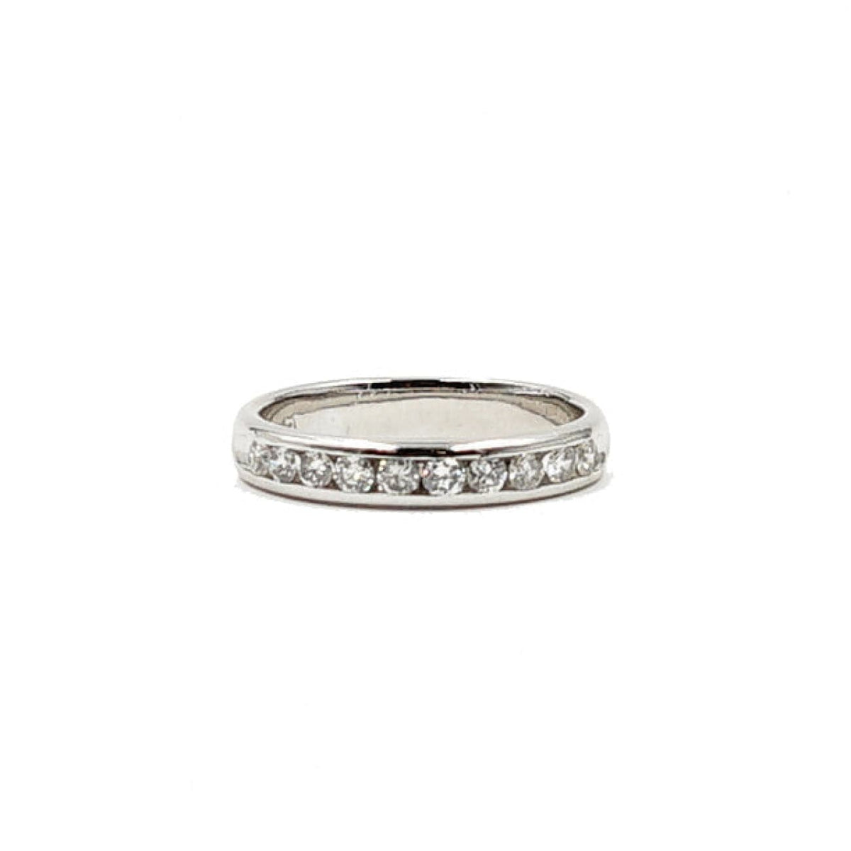 Estate Jewelry Estate Jewelry - 14K White Gold Channel Diamond Ring | Manfredi Jewels