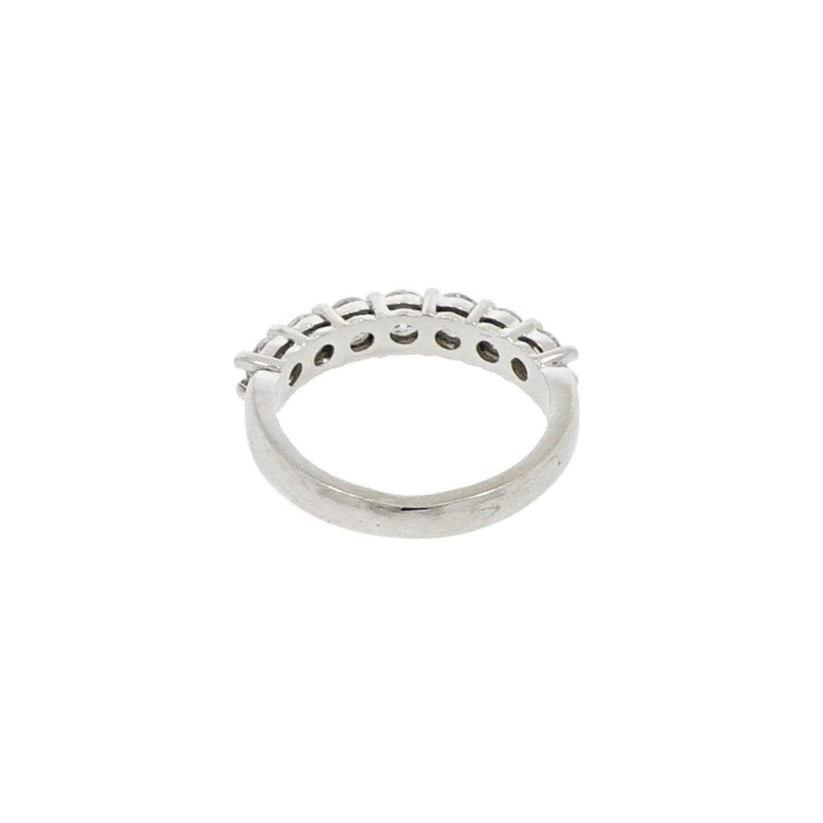 Estate Jewelry Estate Jewelry - 14K White Gold Seven Diamond Band RIng | Manfredi Jewels