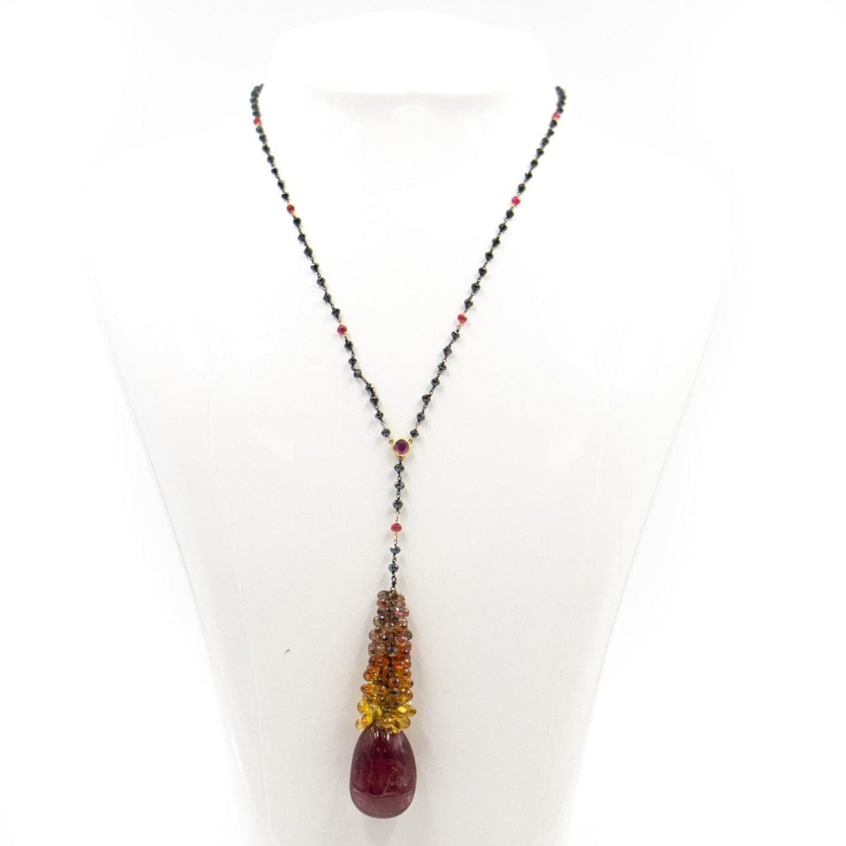 Estate Jewelry Estate Jewelry - Mariani Multi-Colored Sapphire Pendant Necklace | Manfredi Jewels