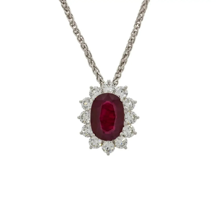 Estate Jewelry Estate Jewelry - Ruby & Diamond Pendant | Manfredi Jewels