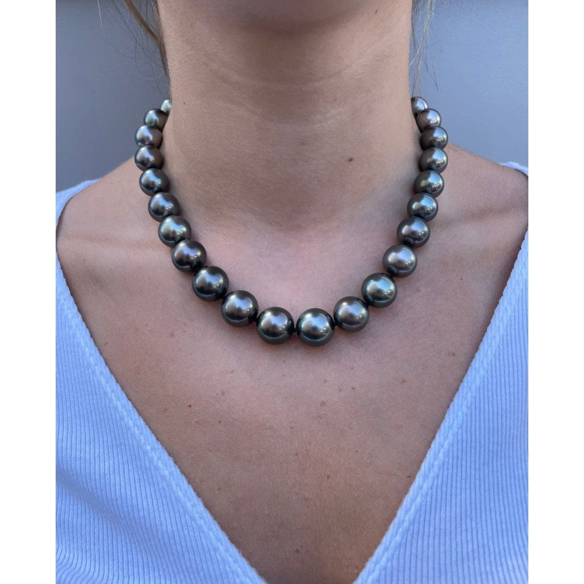 Estate Jewelry Estate Jewelry - South Sea Pearls Pavé Diamond Necklace | Manfredi Jewels