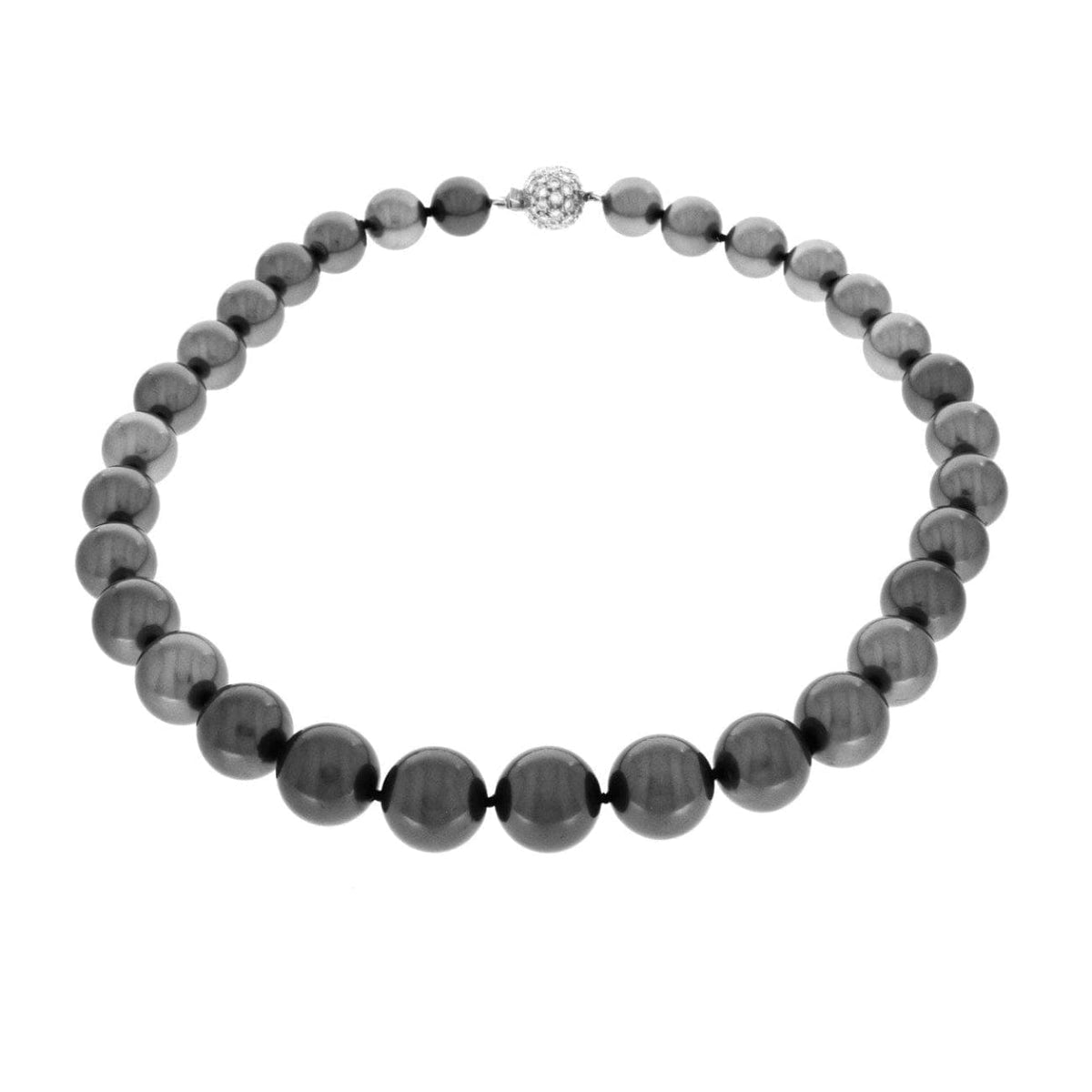 Estate Jewelry Estate Jewelry - South Sea Pearls Pavé Diamond Necklace | Manfredi Jewels