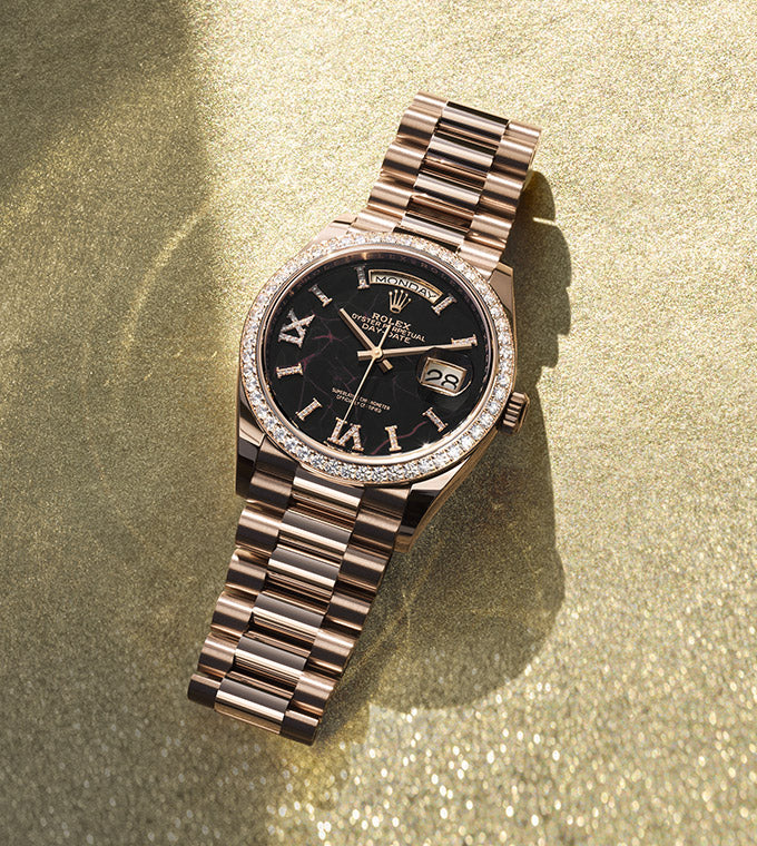 Rolex Day-Date 36, Oyster, 36 mm, Everose gold and diamonds