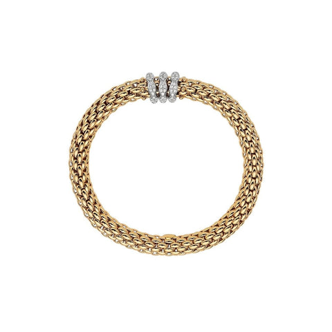 Love Nest 18K Yellow Gold Diamond Flex’it Bracelet