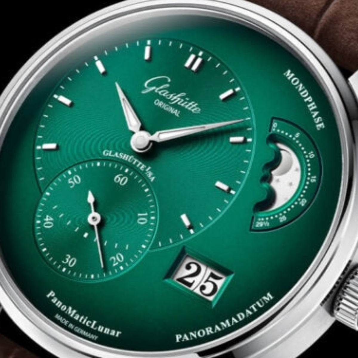 Glashütte Original Watches - PANOMATICLUNAR GREEN | Manfredi Jewels