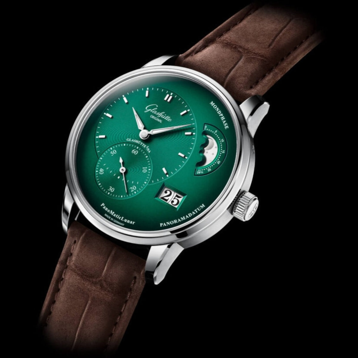 Glashütte Original Watches - PANOMATICLUNAR GREEN | Manfredi Jewels