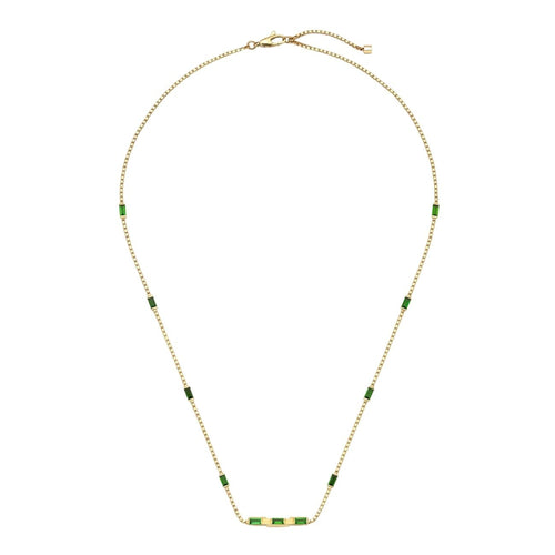 Gucci Jewelry - Link To Love 18K Yellow Gold Baguette Tourmaline Necklace | Manfredi Jewels