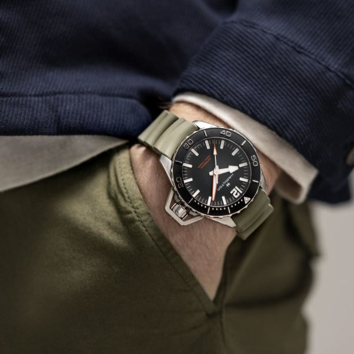 Hamilton New Watches - KHAKI NAVY FROGMAN AUTO | Manfredi Jewels