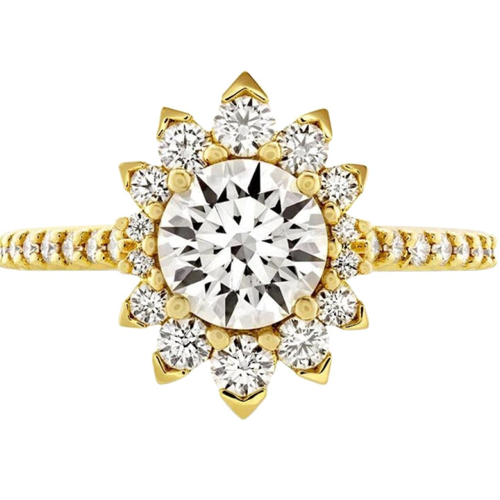 Hearts On Fire Jewelry - Behati Say It Your Way Oval Engagement 18K Yellow Gold Ring | Manfredi Jewels