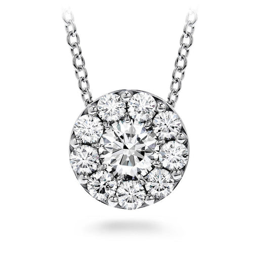 Hearts On Fire Jewelry - Fulfillment 18K White Gold 0.50 ct Diamond Pendant Necklace | Manfredi Jewels